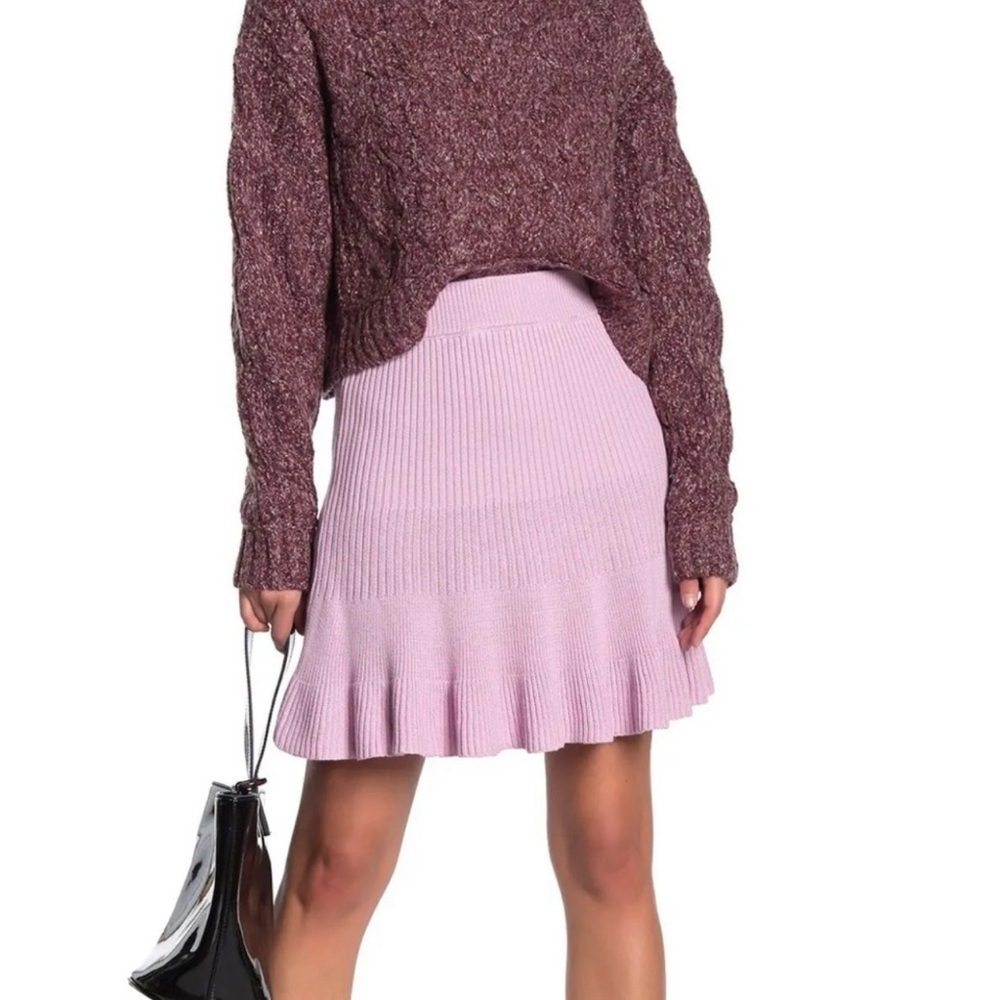 Free People Knitted Lilac Skirt Medium